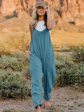 Easy Going Too V-Neck Sleeveless Jumpsuit with Pockets