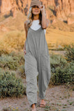 Easy Going Too V-Neck Sleeveless Jumpsuit with Pockets