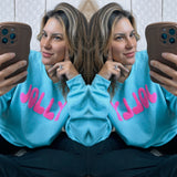Jolly Puff Print Graphic Sweatshirt