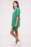 Comfiest Cotton Round Neck Top & Biker Shorts Set- IN STOCK