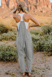 Easy Going Too V-Neck Sleeveless Jumpsuit with Pockets
