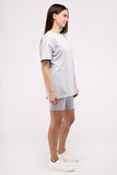 Comfiest Cotton Round Neck Top & Biker Shorts Set- IN STOCK