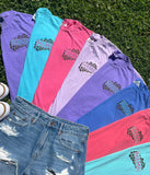 Mama Leopard Embroidered Tee Custom