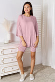 Don't Let Me Go Three-Quarter Sleeve Top and Shorts Set