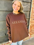 Embroidered Arkansas Sweatshirt Preorder