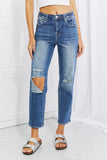 Ezra High Rise Relaxed Jeans In Stock