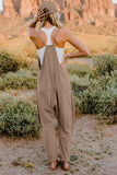 Easy Going Too V-Neck Sleeveless Jumpsuit with Pockets