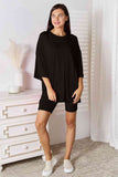 Don't Let Me Go Three-Quarter Sleeve Top and Shorts Set