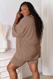 Don't Let Me Go Three-Quarter Sleeve Top and Shorts Set