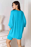 Don't Let Me Go Three-Quarter Sleeve Top and Shorts Set