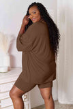 Don't Let Me Go Three-Quarter Sleeve Top and Shorts Set