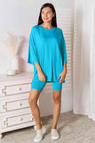 Don't Let Me Go Three-Quarter Sleeve Top and Shorts Set