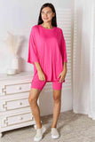 Don't Let Me Go Three-Quarter Sleeve Top and Shorts Set