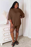 Don't Let Me Go Three-Quarter Sleeve Top and Shorts Set
