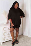 Don't Let Me Go Three-Quarter Sleeve Top and Shorts Set