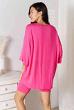 Don't Let Me Go Three-Quarter Sleeve Top and Shorts Set