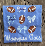 Bow Football Game Day Graphic Tee Custom Order