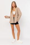 Oversized Plaid Jacket