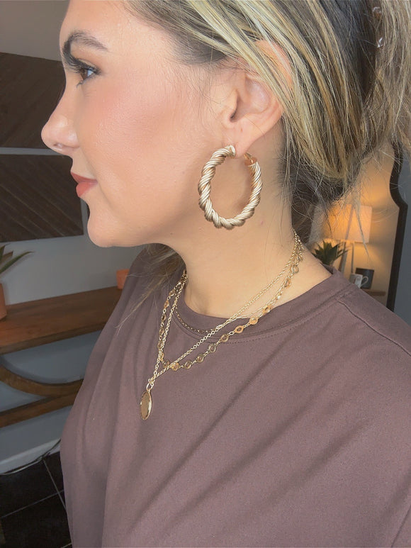 Megan Spiral Hoop Earrings
