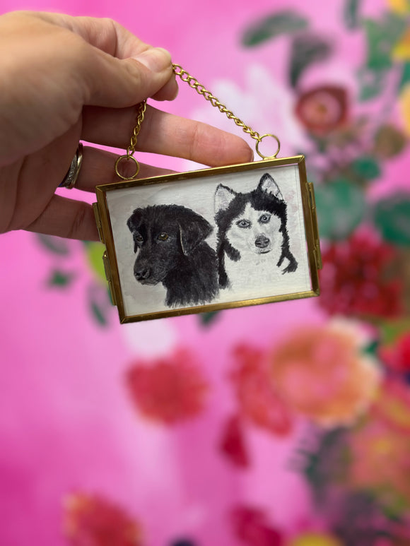 Personalized Pet Watercolor by Lindsey Ashcraft