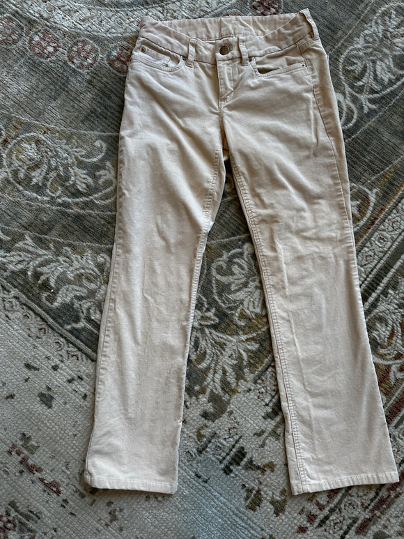 J Crew Cream Corduroy Favorite Fit Pants