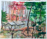 Personalized House Watercolor by Lindsey Ashcraft