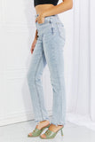 Ellis Raw Hem High-Waisted Jeans (In Stock)
