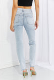 Ellis Raw Hem High-Waisted Jeans (In Stock)