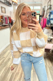 Colleen Checkered Sweater
