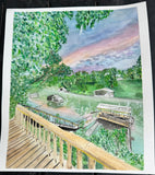 Personalized House Watercolor by Lindsey Ashcraft