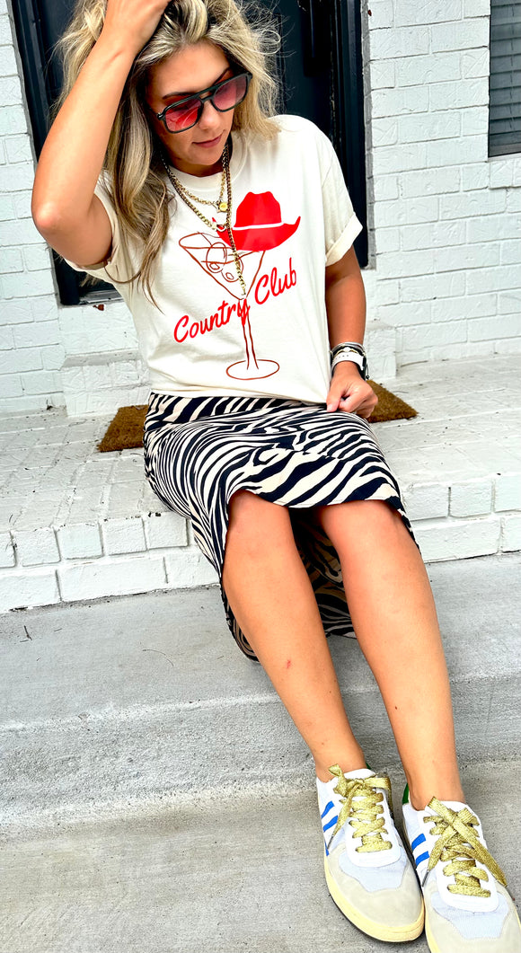 Country Club Martini Graphic Tee