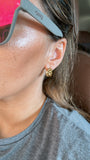 Lindsey Rolly Link Mini Hoop Waterproof Earring