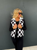 Bold Checkered Puff Vest PREORDER