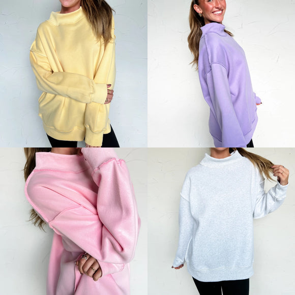 Mock Neck Sweatshirt