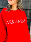 Embroidered Arkansas Sweatshirt Preorder