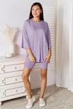 Don't Let Me Go Three-Quarter Sleeve Top and Shorts Set