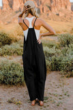 Easy Going Too V-Neck Sleeveless Jumpsuit with Pockets