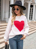 Heart Graphic Round Neck Sweater Preorder